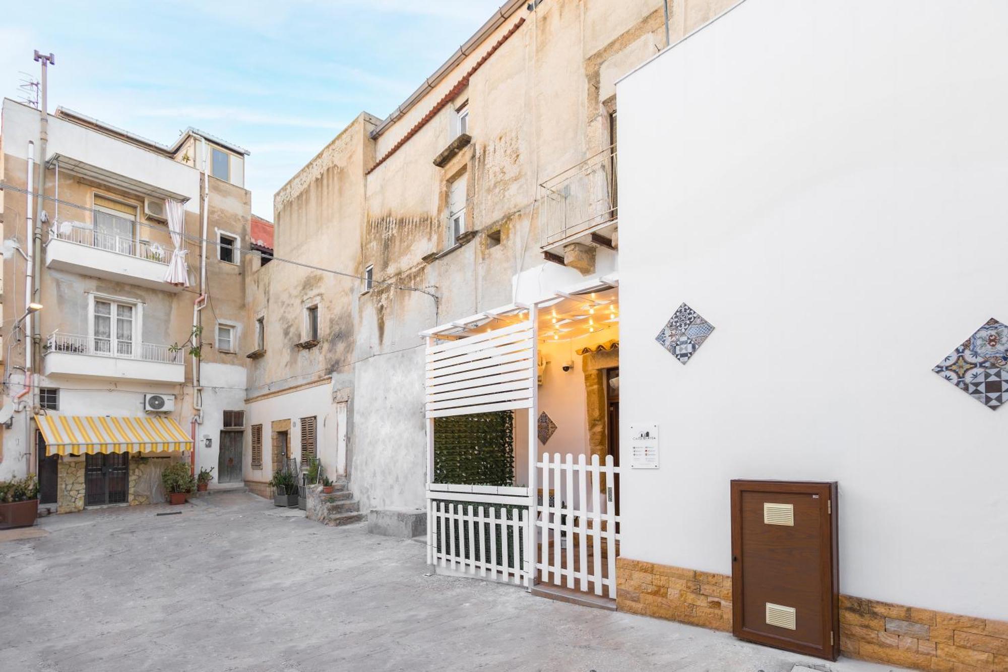 فيلا Centro Storico Sciacca - Casa Di Pisa Cortile Termine المظهر الخارجي الصورة